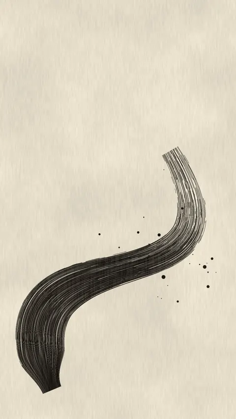 Sumi Sweep, abstract phone wallpaper