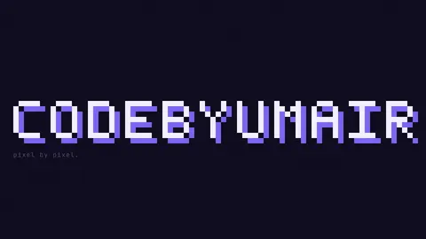 codebyumair Pixel, logo desktop wallpaper