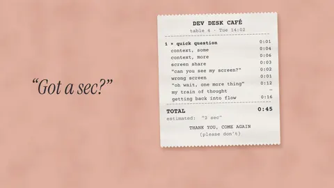 Quick Question Receipt, developer desktop wallpaper