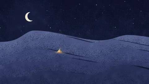 Riso Dunes (Dark), duo desktop wallpaper