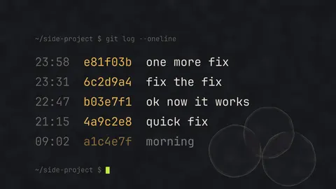 Git Log (Dark), duo desktop wallpaper