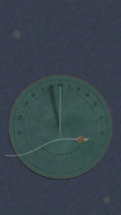 Sundial (Dark), duo phone wallpaper