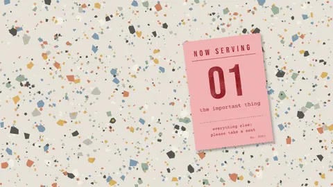 Now Serving: The Important Thing, productivity desktop wallpaper