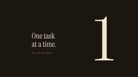 One Task at a Time, productivity desktop wallpaper