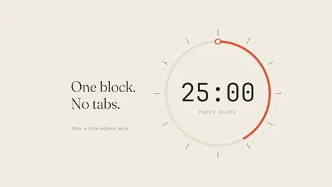 Pomodoro 25:00, productivity desktop wallpaper