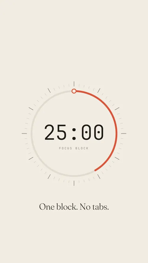 Pomodoro 25:00, productivity phone wallpaper