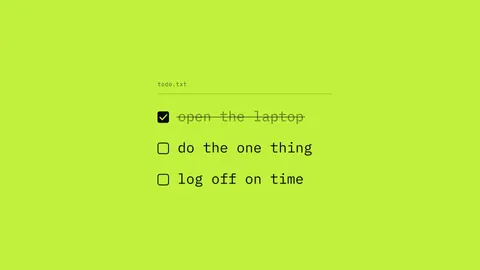 One Thing Checked, productivity desktop wallpaper
