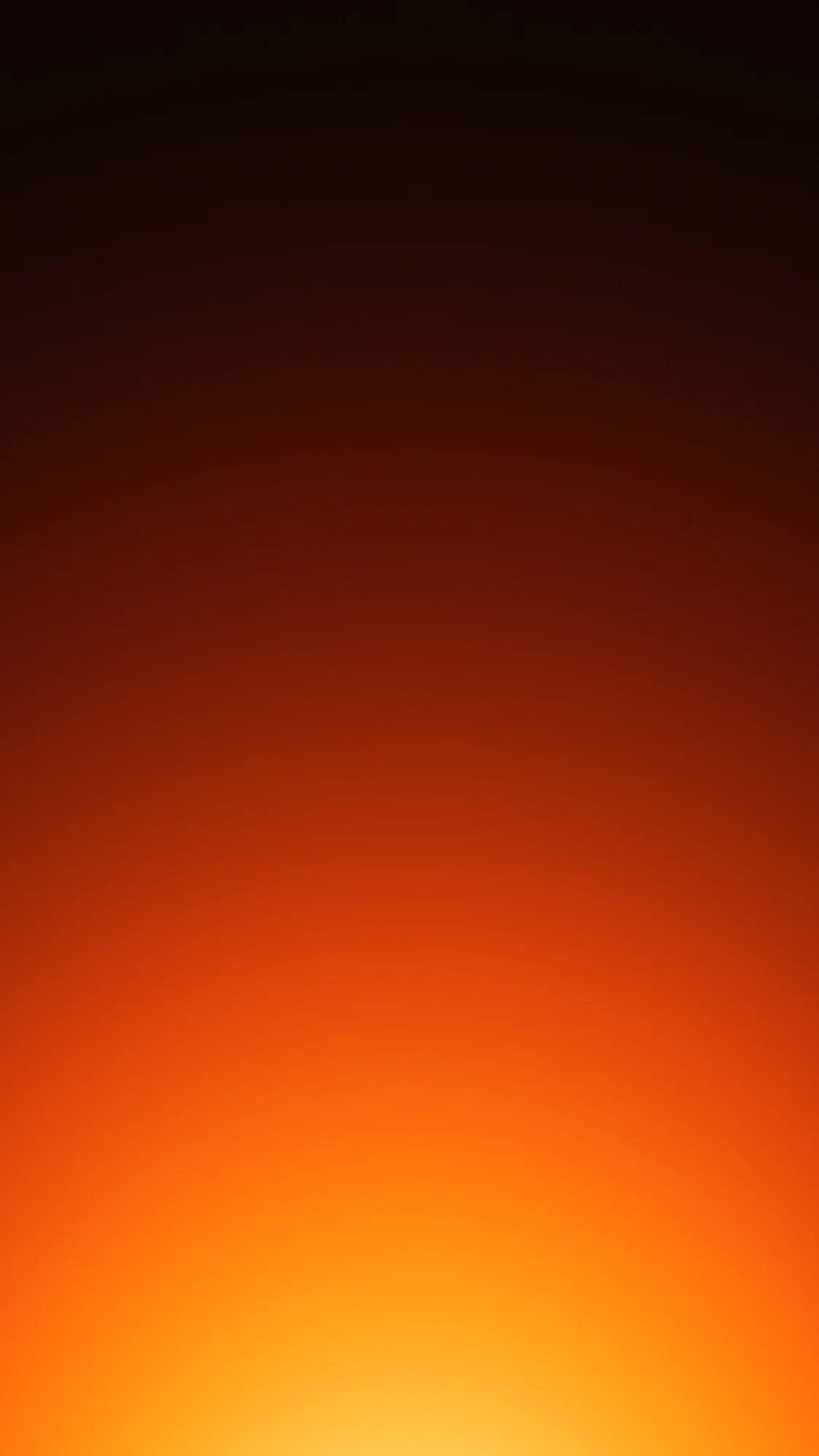Ember Dawn: Charcoal-black fading into a wide ember-orange glow that burns to gold along the bottom.