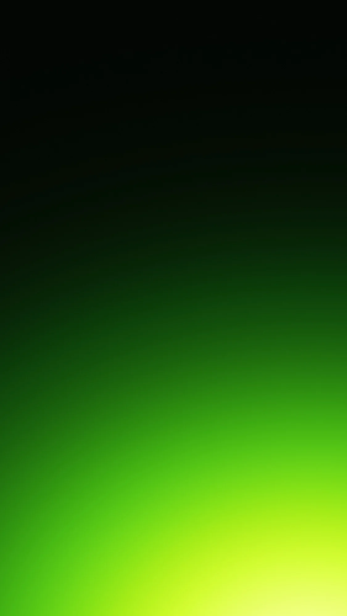 Toxic Corner: Black-green darkness with an acid green-to-yellow light flaring from the bottom-right corner.