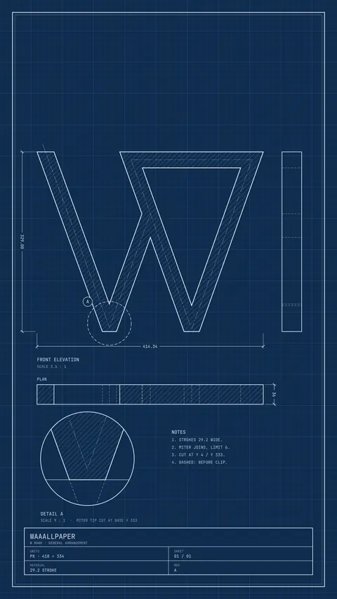 Blueprint, logo phone wallpaper