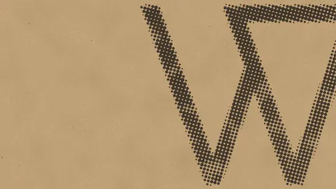 Halftone W, logo desktop wallpaper