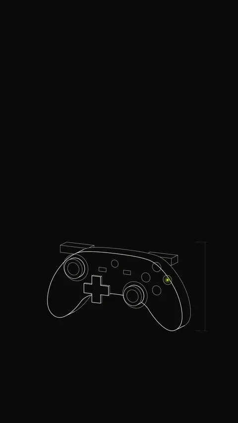 Game Controller Outline, outline phone wallpaper