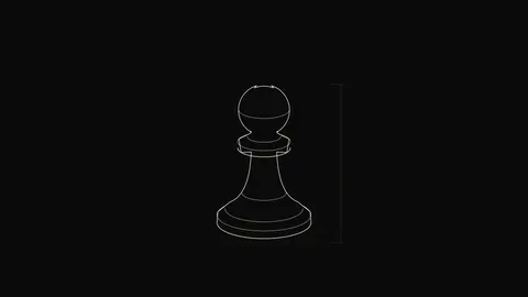 Chess Pawn Outline, outline desktop wallpaper