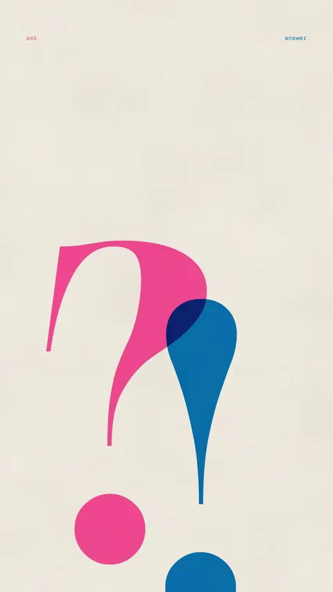 Question and Exclamation (phone), typography phone wallpaper